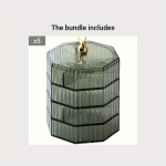 Plastikust P&ouml;&ouml;ratav Ehtekarp, L&auml;bipaistev Mitmekihiline Hoiustamiskarp Ehetele. , Skaidri Žalia*5