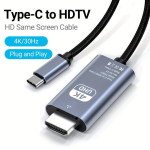 2M USB Type C HDMI kaabel, 4K30Hz kiire videokaabel.