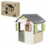 SMOBY Life - Jura Lodge House - Gates at the front and back - Bird feeder - Anti-UV - Recycled material - From 2 years old