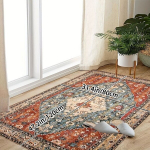 1 tk Kohev Boho H&otilde;imude Vaip, TPR Libisemisvastane P&otilde;randamatt., 31,4 colio * 47,2 colio / 80 cm * 120 cm