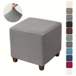 1TK Veniv Ottomani Kate Jacquard Elastne Jalatoe Kate Tolmu eest Pehme Kattega, Pilka