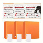 100g/3tk Kojic Hape Seep, Kagamiseep, N&auml;opuhastus Seep, Niisutav Magus Apelsini&otilde;li Seep.