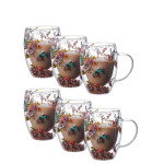Topeltklaasist kohvitass, 350 ml, Žolė-6 pakuotė