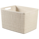 Korv Jute L 20L 36x28x23cm, kreemikat v&auml;rvi