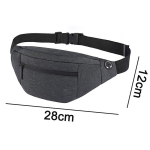 Seljakotid ja kotid, Fanny Pack naistele Meestele, Reguleeritava rihmaga matkamiseks, &otilde;ues treenimiseks, vabaajajooksmiseks, tumehall