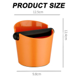 Kohvimasinate tarvikud, Coffee Knock Box, Espresso Dump Bin, Coffee Bin, Espresso Knock Box l&ouml;&ouml;ke neelav vastupidav Barista stiil, oranž