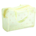 Kosmeetikakotid ja kosmeetikapeeglid,Cartoon Cosmetic Bag | L&auml;bipaistev naiste meigikott, l&auml;bipaistev pintslikomplekti kott, veekindel, kollane