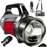 K&auml;eshoitav turistide prožektor BERIMAX 1QX-5RJ 3 režiimi, akupank, laetav