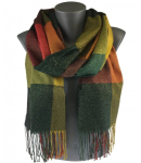 Kootud r&auml;tasall elegantne ruuduline sall FLASH 20218-uniw, unisize