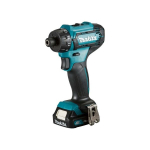 Akukruvikeeraja Makita DF033DWAE, 12V MAX, 2x2,0 Ah Li-ion 30/14 Nm, 0,88kg, 1/4, LED 2-speed