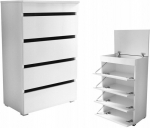 Jalan&otilde;udekapp Fluxar SC-1028 98.5x60x36cm, valge