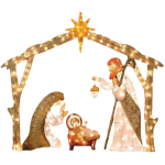 Aiakaunistused,j&otilde;ulu Dacoratio Halloween J&otilde;ulus&otilde;im &otilde;nn kolmeliikmeline pere aiakohakaunistused,30cm-stiil:stiil A;