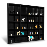 Creative Deco puidust organiseerija | 28 sektsiooni | 44,5x40x3 cm | Must