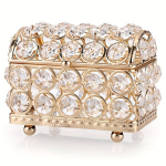 Antiikne kristalldekooriga ehtekarp Rivexi lukuga