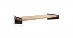 Riiul Furniture Ovo, pruun/must
