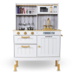 Puidust k&ouml;&ouml;k koos tarvikute ja p&otilde;llega