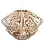 Ludza rotangist rippvalgusti 44 cm Avariklamp, metallist rotangipunutisega, naturaalsed v&auml;rvid, funktsionaalne ja stiilne interj&ouml;&ouml;ri aksessuaar., "Ludza" rotango pakabinamas &scaron;viestuvas 44 cm Aptakios formos &scaron;viestuvo gaubtas i&scaron; metalo su rotango pyni ...