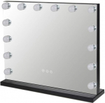 Peegel koos 15 LED Hollywood Mirror 60x50cm, black