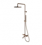 Termostaatiline du&scaron;ikomplekt 25 cm, vann-du&scaron;&scaron; 113,5/152 cm seinale paigaldatav l&auml;ikiv vask PVD Y