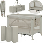 Reisivoodi Lionelo Laura 2in1, Beige sand