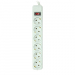 Pikendusjuhe 5m, 6 pistikupesa, koos l&uuml;litiga