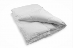 Naturaalne udusule tekk Rava Lux Premium 155 x 200 cm, RL74 koos 1.3 kg 90% hane udusule t&auml;idisega, valge