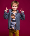 Huppa Laste fliisjakk BENNIE, gray