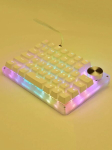 G50 MK45 Mini RGB mehaaniline klaviatuur Numpad Knight - valge ilma RGBta, punane l&uuml;liti