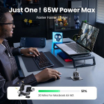 Ugreen 65W &uuml;sna kiire laadija robotikujundusega - EL nr 65W must,