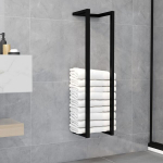 vidaXL r&auml;tikurest, must, 25x20x95 cm, raud