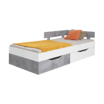 Voodi Sigma SI 16, valge/hall