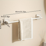 1tk Valge L&ouml;&ouml;gita Seinale Paigaldatav 40-60cm R&auml;tikuliist.,  Balta 40cm