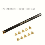 1tk SNR0008K11/SNR0010K11/SNR0012M11 Treipingi Karbiid T&ouml;&ouml;riistakomplekt 10tk 11IR A60 Sisekeere Lisaelementidega., 1PC SNR0008K11+10PCS 11IR A60