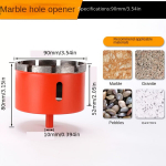 Marmorist ja Graniidist Kodukaunistuse Puurimisvahend Sintersetet Teemantpuuriga.,  90 mm