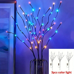 Boho LED Okste Tuled, 3vnt spalvota &scaron;viesa