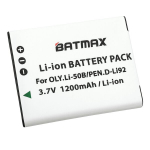 Aku D-Li92 seeria t&auml;ielikult dekodeeritud X70, WG-1, WG-2 (1200mAh)