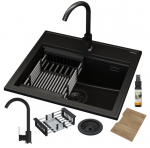 Valamu graniit Granitan Foxal k&ouml;&ouml;gisegisti sifoon komplekt