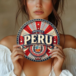 1tk 19.81cm x 19.81cm Peru Puidust Seina Kunst &ndash; Elav T&auml;hepursetega Kujundus Looreht & Vapp, Unikaalne Kodukaunistus.