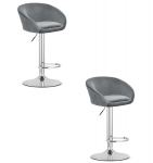 2-osaline baaritoolide komplekt East, 53x46x81, hall