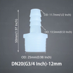 5tk Plastikust Meeste Keere Vooliku &Uuml;hendus G1/2 G3/4 Toll Pagood&uuml;hendus Veepumba Seade., G3/4&ndash;12 mm (1/2 colio)