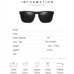 Klassikalised suured ruudukujulised polariseeritud prillid meestele ja naistele. Rivex, punane raam Punane objektiiv-A