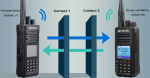 Retevev Walkie Talkie - 5W UHF/VHF digitaalne DMR raadio GPS -iga, pikamaa singiraadio - GPS -i traadiga mikrofon