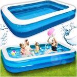 T&auml;ispuhutav aia bassein suur pere ristk&uuml;likukujuline aia terrass 262 x 175cm