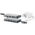 Kontsentraator ALOGIC Dual USB-C Super Hub 10-in-1 Dual HDMI 4K @ 60 Hz, hall