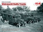 Liimitav mudel ICM DS3509 Wehrmacht Radio Trucks (Henschel 33D1 Kfz.72, Krupp L3H163 Kfz.72) 1/35