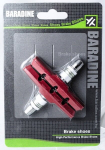 Piduriklotsid (paar), 70 mm V-brake, Red, Baradine MTB-947V (HAM000482) 1412