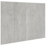 vidaXL voodipeats, betoonhall, 120 x 1,5 x 80 cm, tehispuit