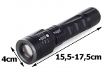 Bailongi taktikaline LED-taskulamp cree zoom xm-l t6