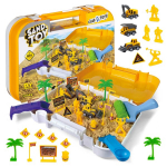 Kineetiline liiv ehitusplats kohver ehituss&otilde;idukid figuurid komplekt lastele Click4Toys
