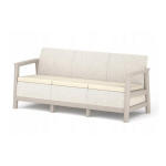 Kolmekohaline &otilde;uesofa Linea, 181,8x73x77,5 cm, valge